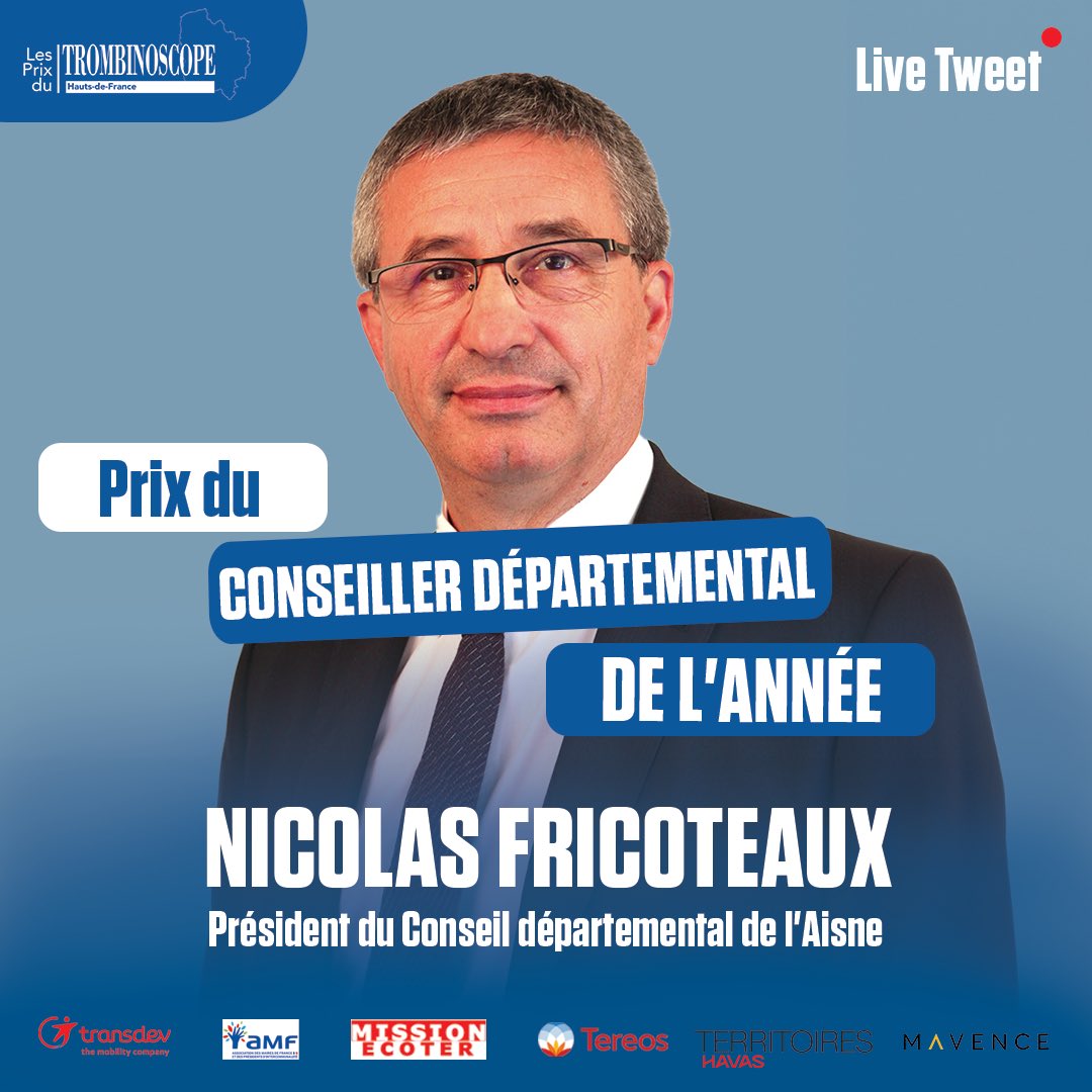 Le Trombinoscope (@letrombinoscope) on Twitter photo #Direct🔴
#Prixdesterritoires2024 #RégionHautsdeFrance
Prix du conseiller départemental de l’année
#NicolasFricoteaux
Prix remis par <a href="/MickaelTassart/">Mickael Tassart</a> (Le Courrier picard)
#HautsdeFrance
#CérémonieduTrombinoscope #Direct🔴
#Prixdesterritoires2024 #RégionHautsdeFrance
Prix du conseiller départemental de l’année
#NicolasFricoteaux
Prix remis par <a href="/MickaelTassart/">Mickael Tassart</a> (Le Courrier picard)
#HautsdeFrance
#CérémonieduTrombinoscope