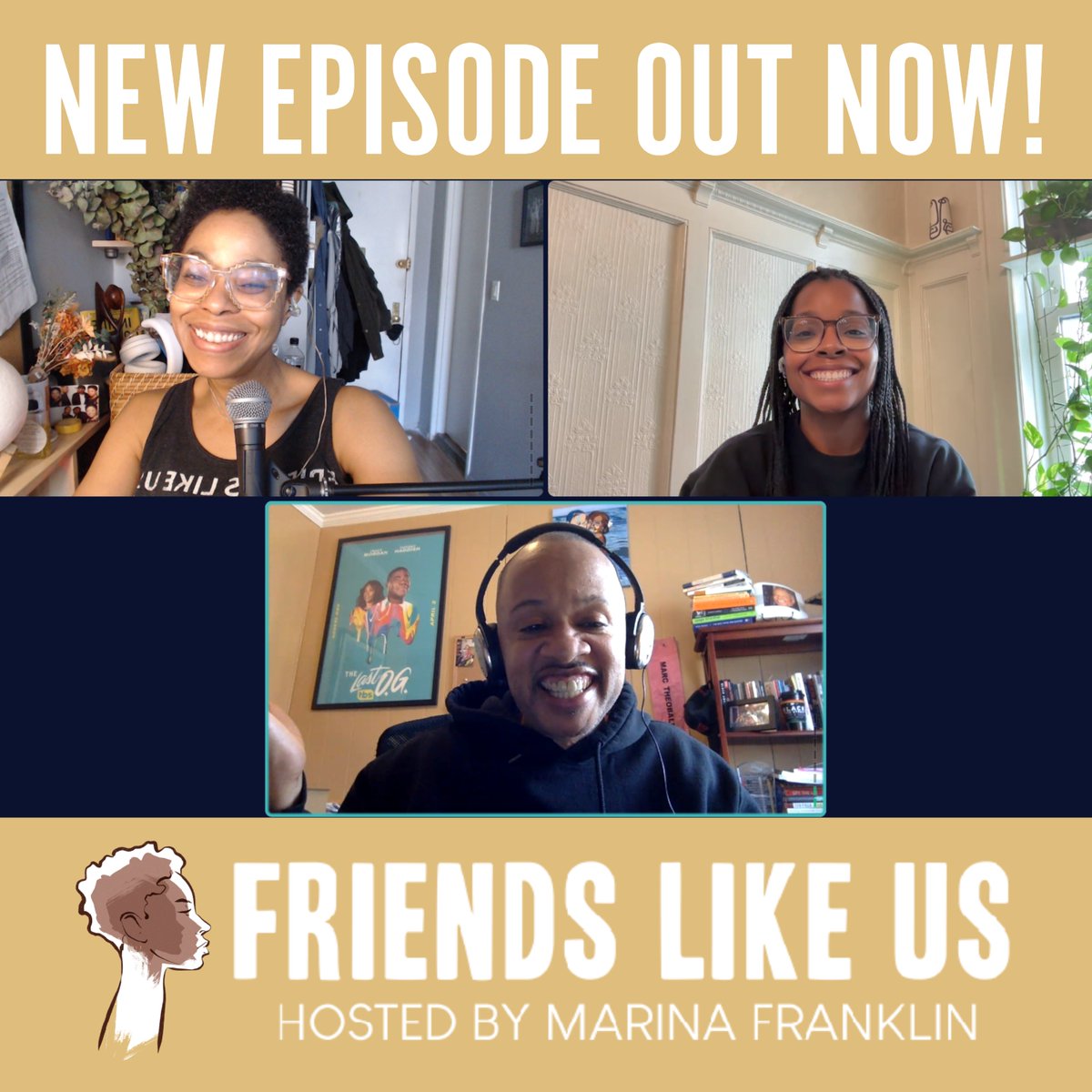 NEW EPISODE ALERT! We're joined by amazing guests @PeaNation @marctheo and wonderful host @marinayfranklin. We're talking about breaking barriers and making history in our new episode. #ListenNow here! ow.ly/AIxw50Jr4NV #FriendsLikeUS #DEI #InclusionMatters🎧