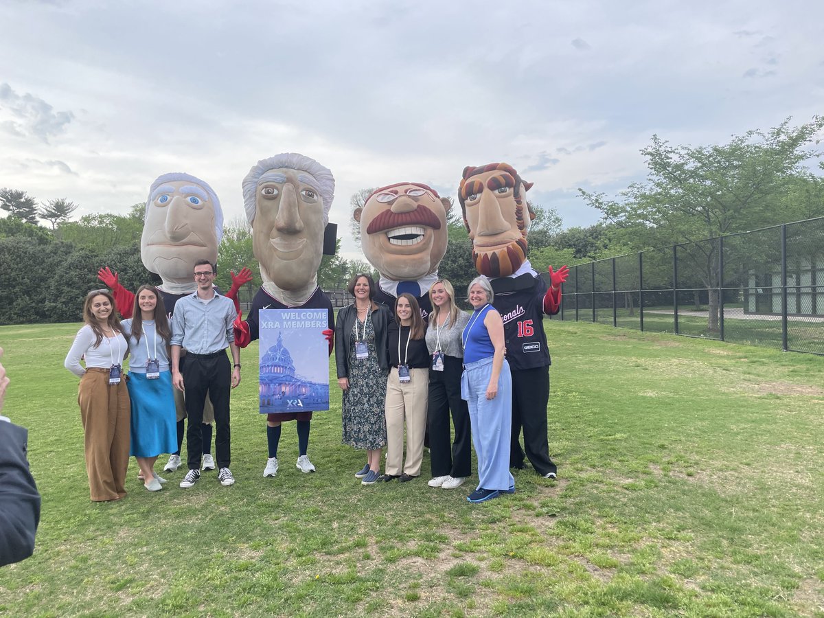The XRA team hosted a dinner last night in West Potomac Park where they met a few special guests from the @Nationals. It's been a thrill hosting everyone this week for Tuesday's Demo on the Hill and yesterday's All Member Meeting. Our stakeholders are advancing the industry.