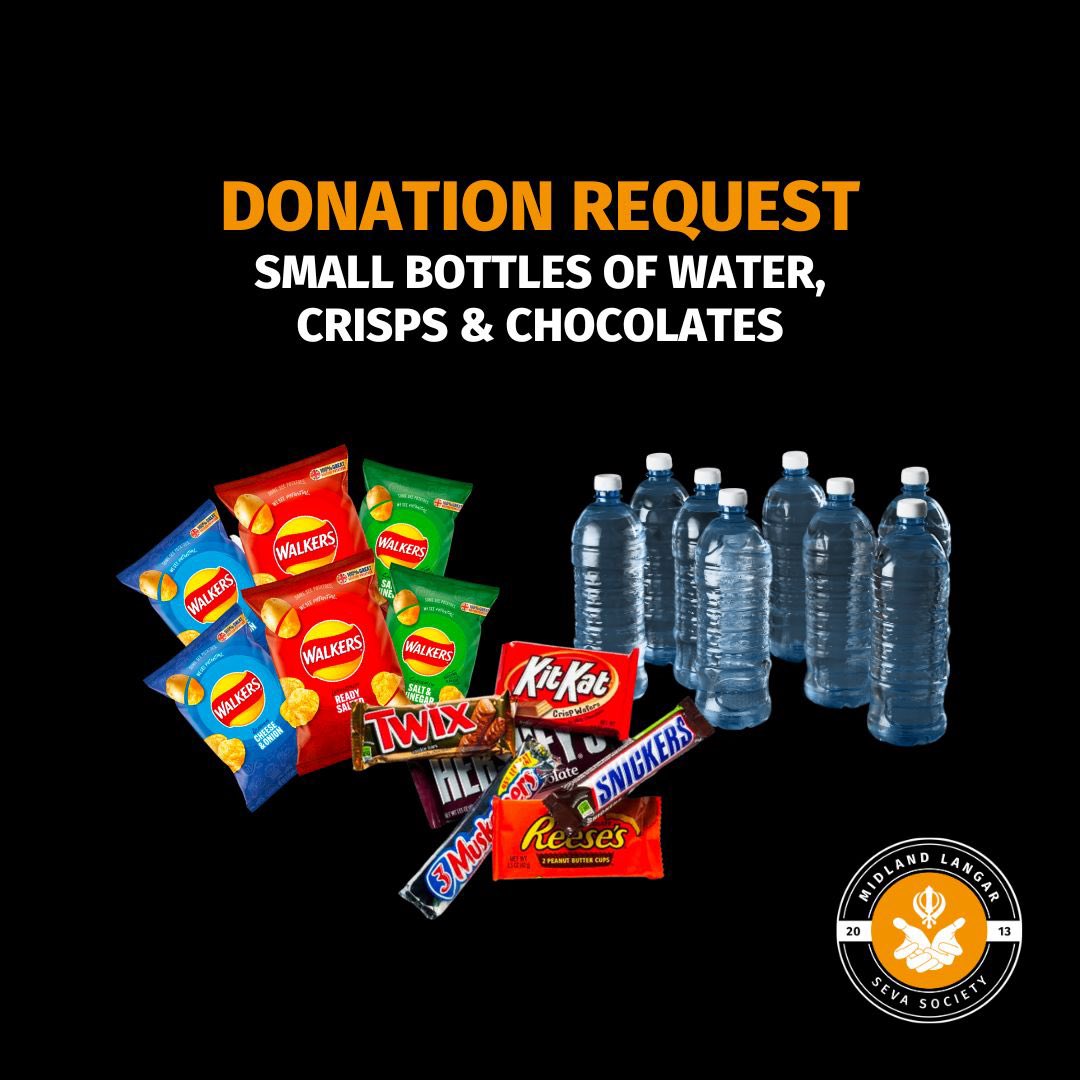 We require donations of water bottles, crisps and chocolates for our street feeds - please get in touch today 🤝🏾 #MakeADifference