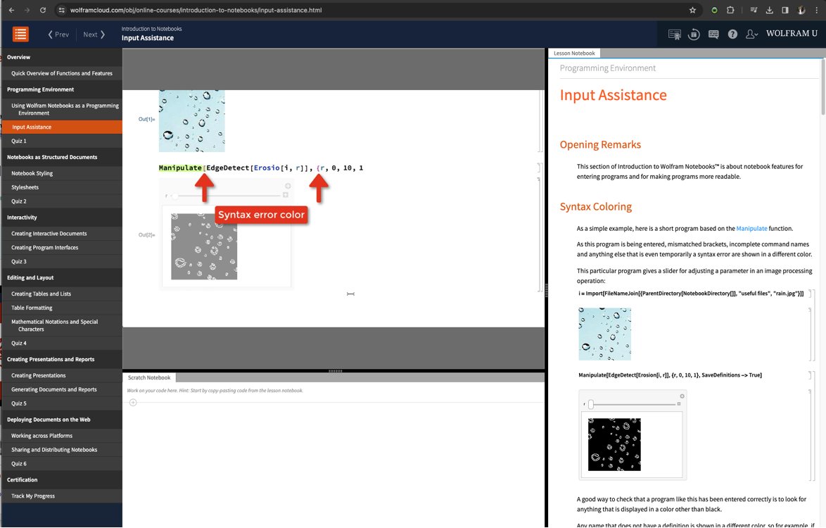 ICYMI: Wolfram U offers introductory courses with certifications. Learn how to style notebooks and create your own interactive interfaces with this free online course: wolfram.com/wolfram-u/cour…