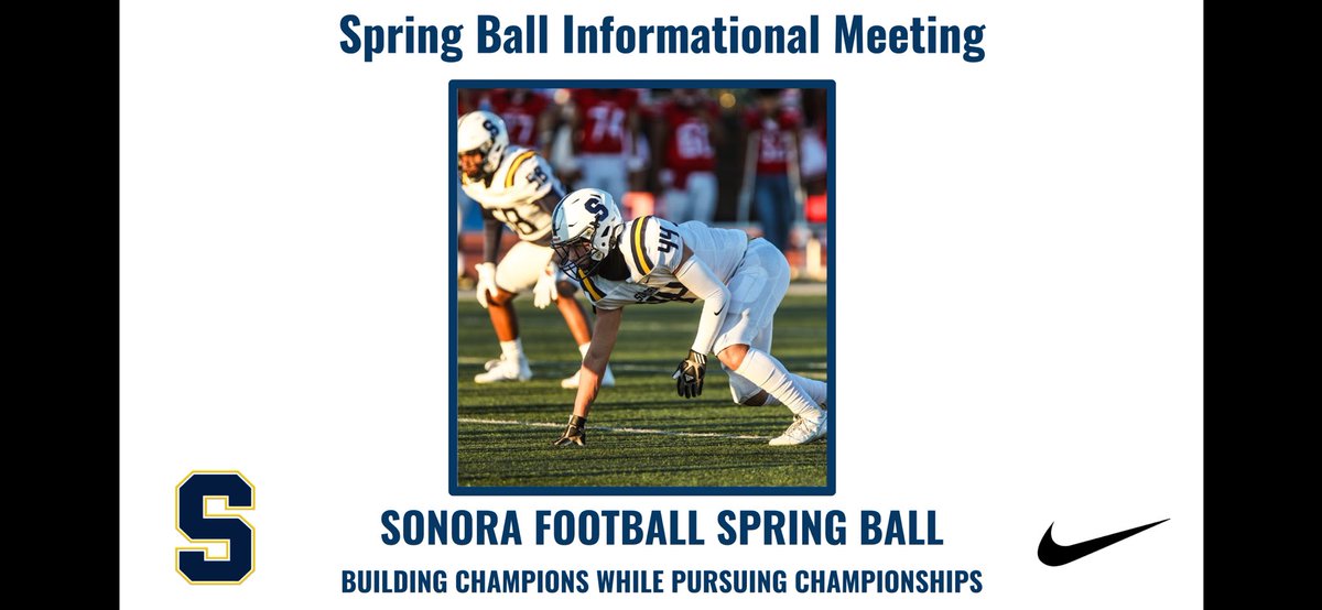 Spring ball informational meeting. Here are three things we go over with our athletes before we start spring ball.