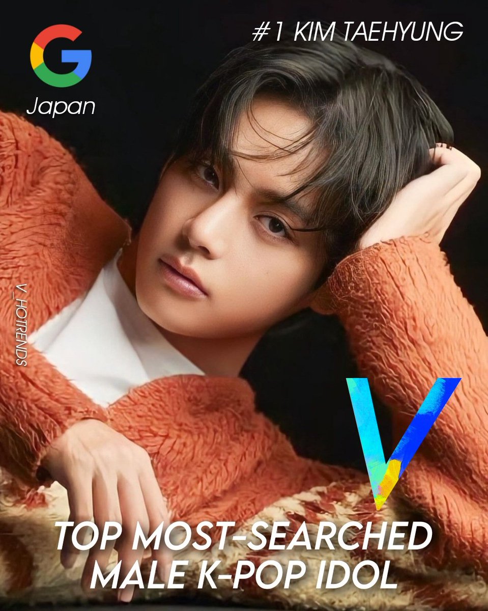 SNS KING V / Kim Taehyung is Top most-searched male K-Pop idol on Google in Japan this year 1. #V (BTS)