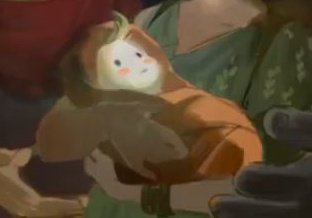 Se saca el retrato familiar de la toga.

— Asin de enana eras, asín.