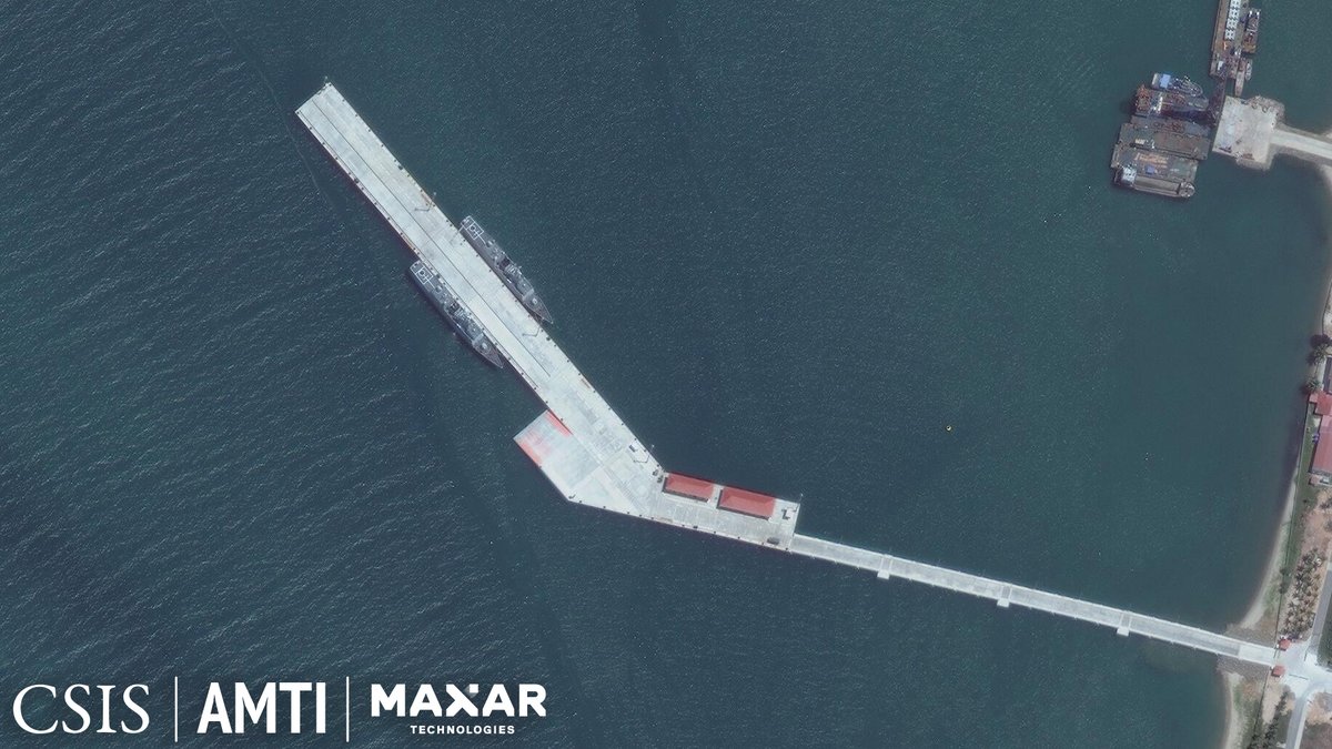 Two Chinese navy ships have now spent over four months docked at Cambodia's Ream Naval Base. Is this the beginning of a long-rumored permanent Chinese presence at Ream? cs.is/3W0KGXt