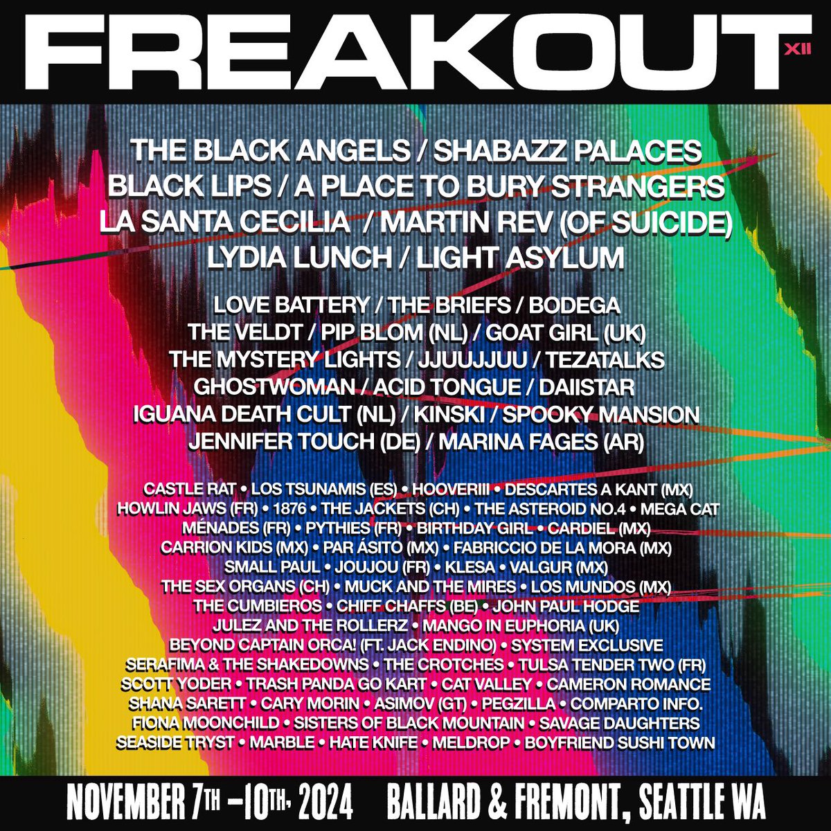 SEATTLE! Nos vemos en el FREAKOUT! <a href="/freakoutrecords/">Freakout Records</a>
