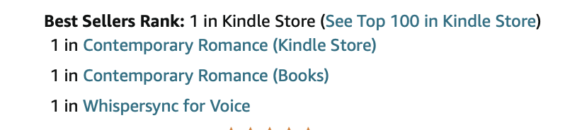 So in the whole big Kindle chart, my 'The Happiest Ever After' little book about Yorkshire seaside and seagulls and scarecrows is today King of the World, Ma. amzn.to/3W3jTtA