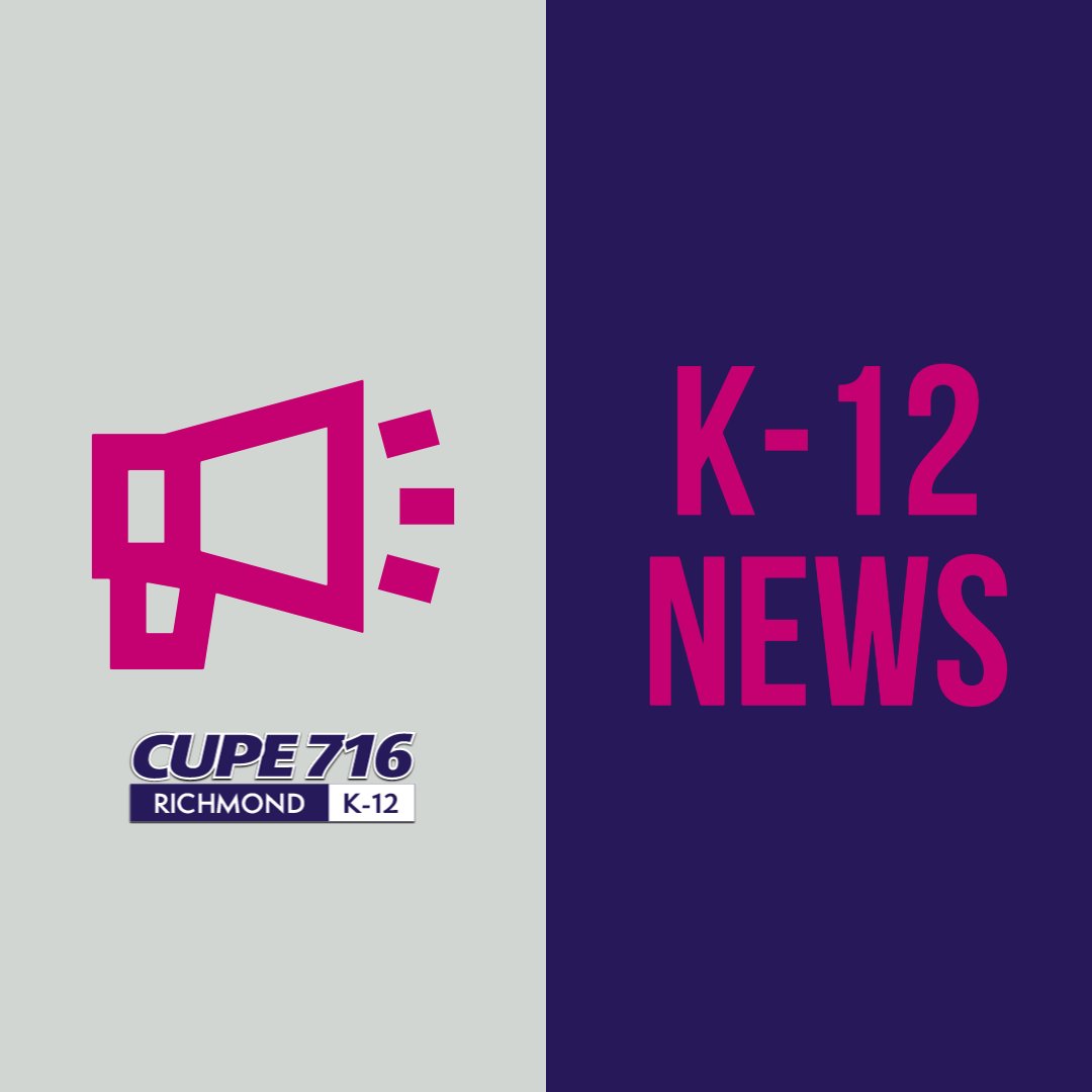 716Cupe's tweet photo. We have posted the latest K-12 Bulletin on our website, with information about the COLA adjustment to salaries effective July 1, 2024.  Please head to our website for further details https://t.co/7PLUAWeiOW