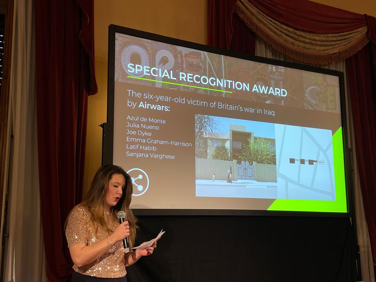 Airwars is thrilled to win the 'Special Recognition Award' at the inaugural @Cen4infoRes Open Source Film Awards for our short film 'The six-year-old victim of Britain's war in Iraq'