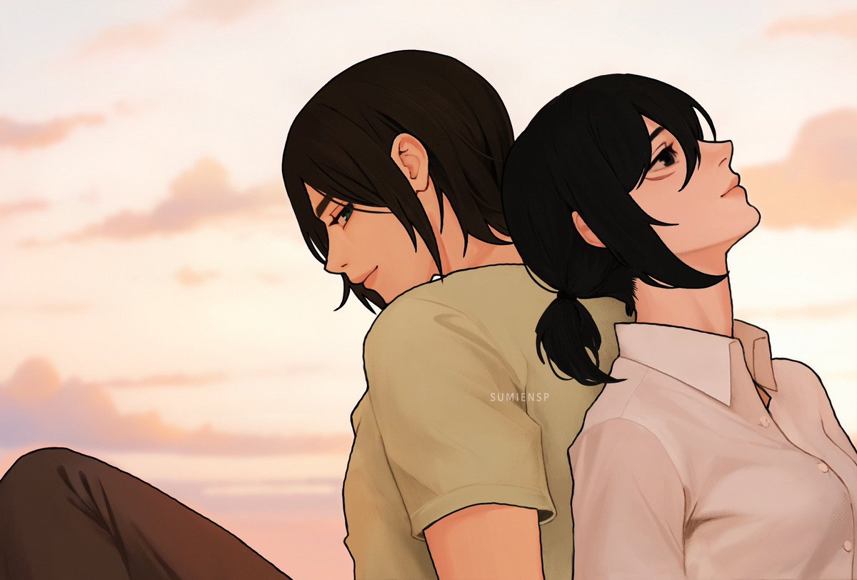 I want us to be together forever..

(p.s. I'm back! (*꒦ິ꒳꒦ີ) )

#エレミカ  #eremika #エレン #ミカサ #에렌미카