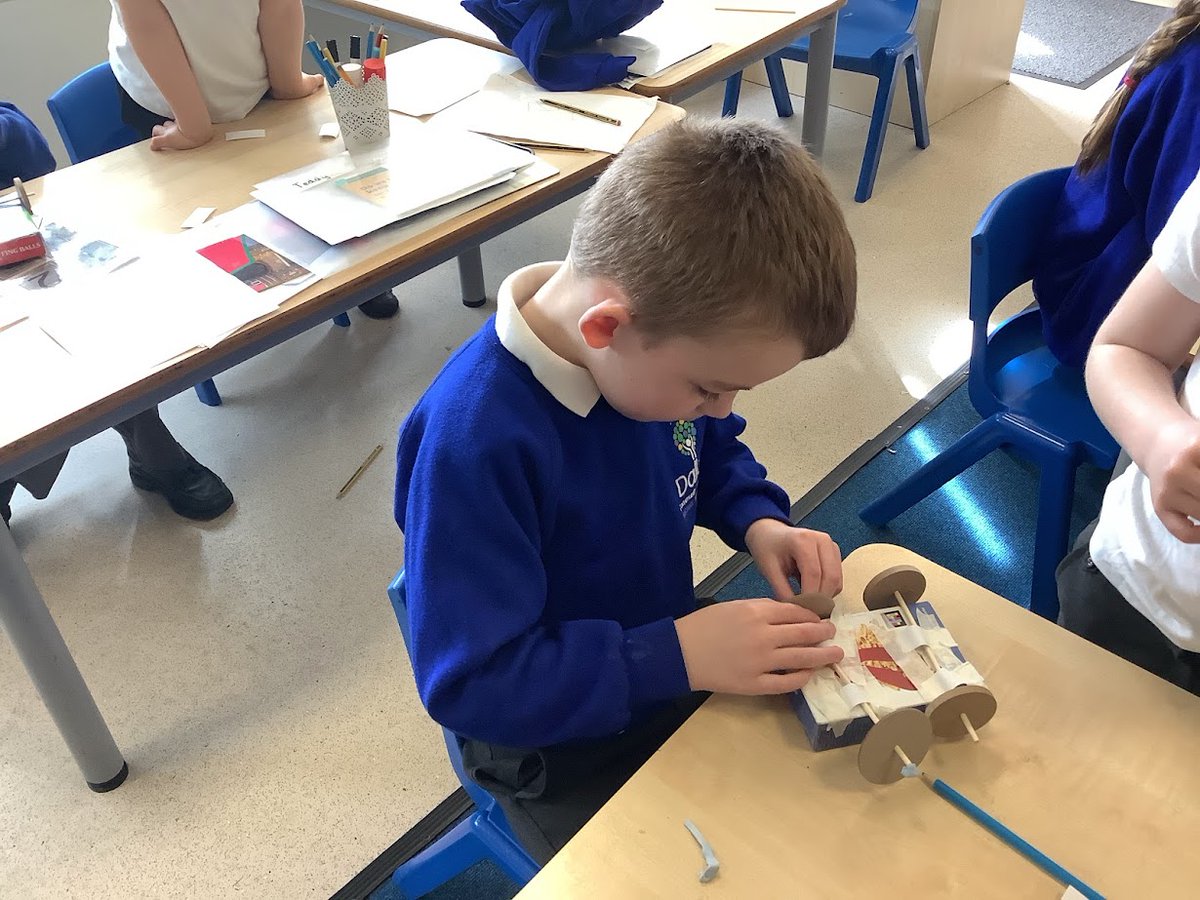 CedarDallamCPS's tweet photo. Cedar Class have been learning about wheels, axles and chassis. We made our working vehicles and tested them down the ramp of our corridor...#dallamDT https://t.co/9RZkq33izC
