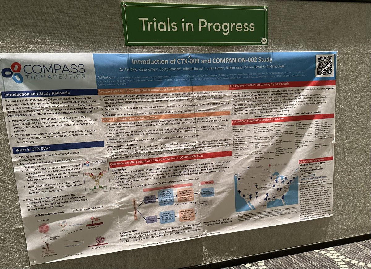 curecc's tweet photo. #Research is #Hope and how we are moving #forward. There are many ongoing #TrialsInProgress presented at #ccfac24. 

@MiteshBorad @DrAngelaLamarca 

Part 2/2 https://t.co/RoeKxIFfF8