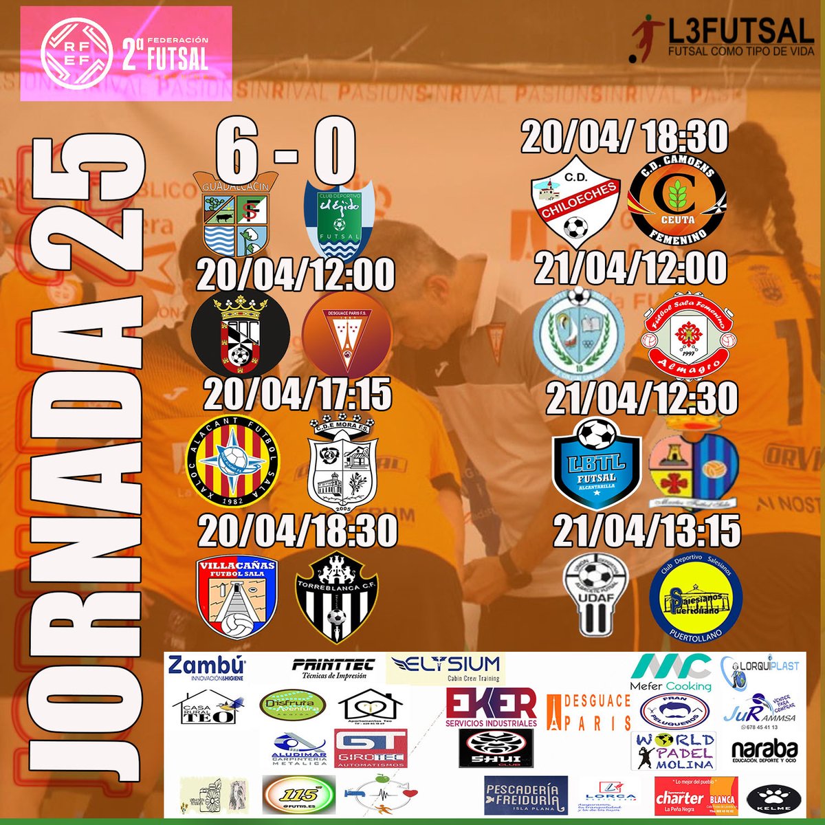 #lacasadelfutsalmurciano
partidos fin de semana
jornada 25
2ª rfef futsal femenina grupo 3
#futsalmur #l3futsal #SomosFutsal #somosffrm #fotografiadeportiva #disfrutalaliga