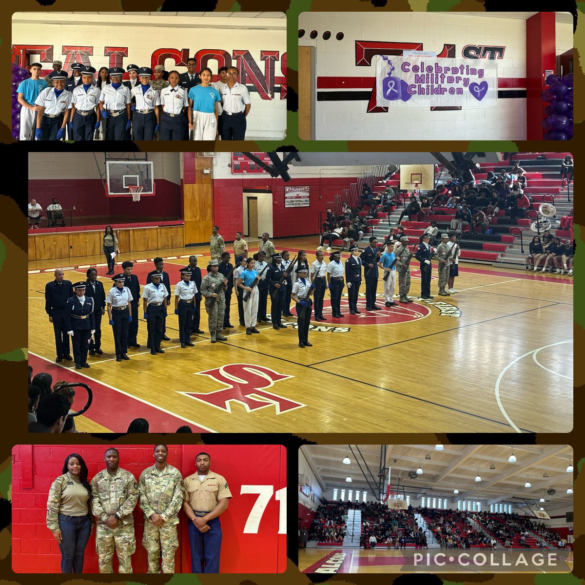 We celebrated our Military students, with a celebration assembly. These students go through a lot but we are glad to be apart of their community. #monthofthemilitarychild #FalconsSoar