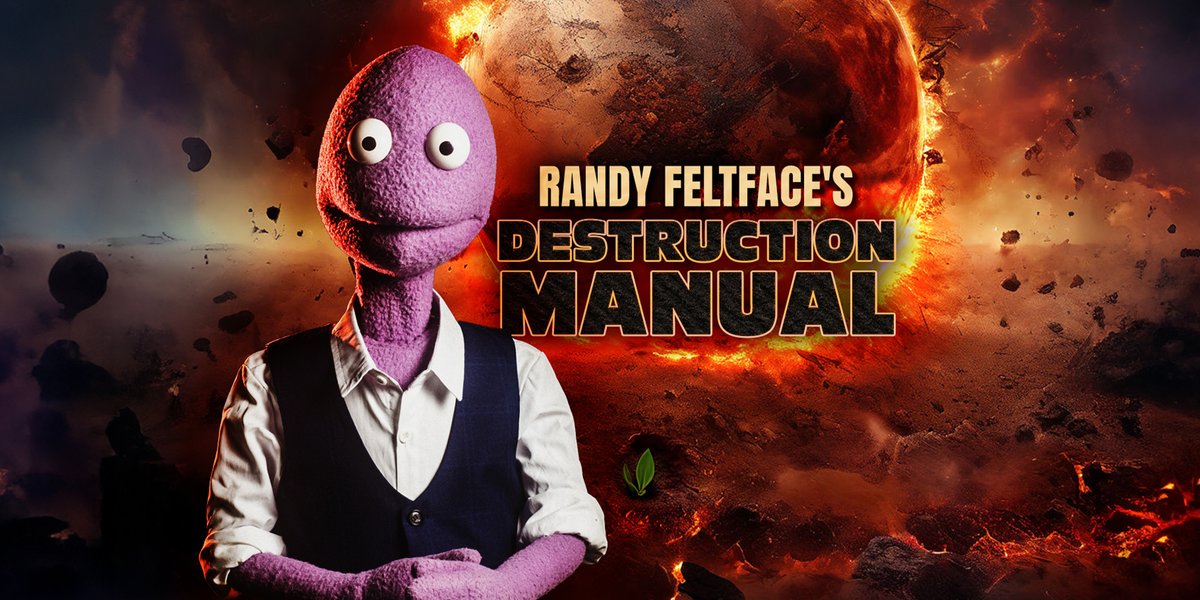 On Sale! @RandyFeltface , Thursday 9th May! An exclusive live reading of his new BBC Radio4 series Randy Feltface’s Destruction Manual: a guide to speeding up climate change and ending the planet as quickly as possible. Tickets 👉tinyurl.com/randy-feltface…