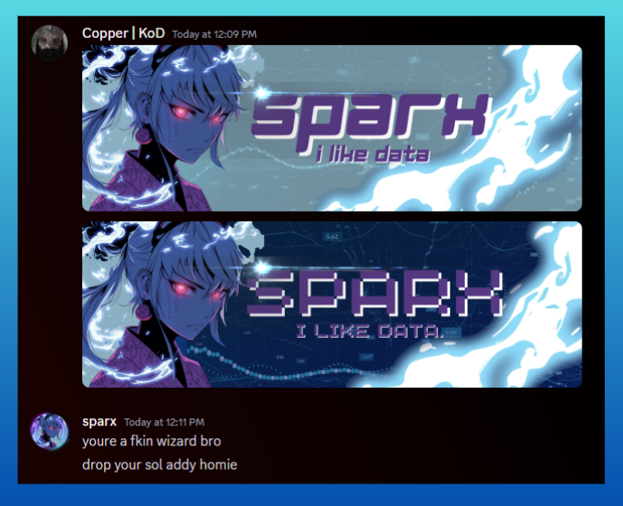 i didn't even know i was in the market for a new banner until @gm_copper started dropping his art in <a href="/WafflesDAO/">Waffles DAO</a> 

y'all, he did this in less than 3 hours using only my pfp

if you need some sick artwork, he's got you covered