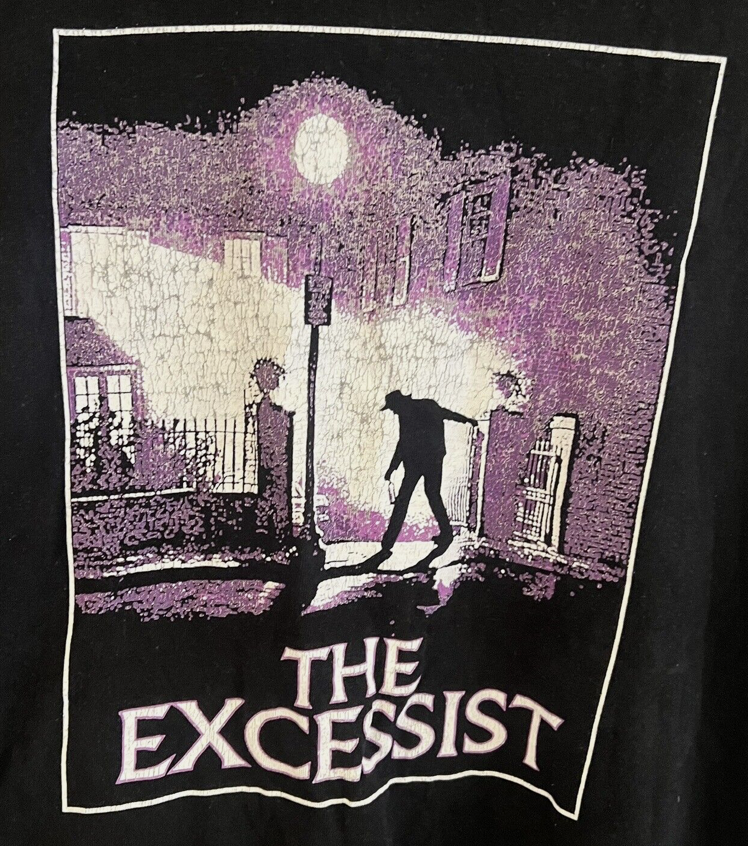 I spotted this T shirt design today. The pun doesn't quite work for me but I do like the idea of Father Merrin arriving completely rat arsed to do the exorcism.