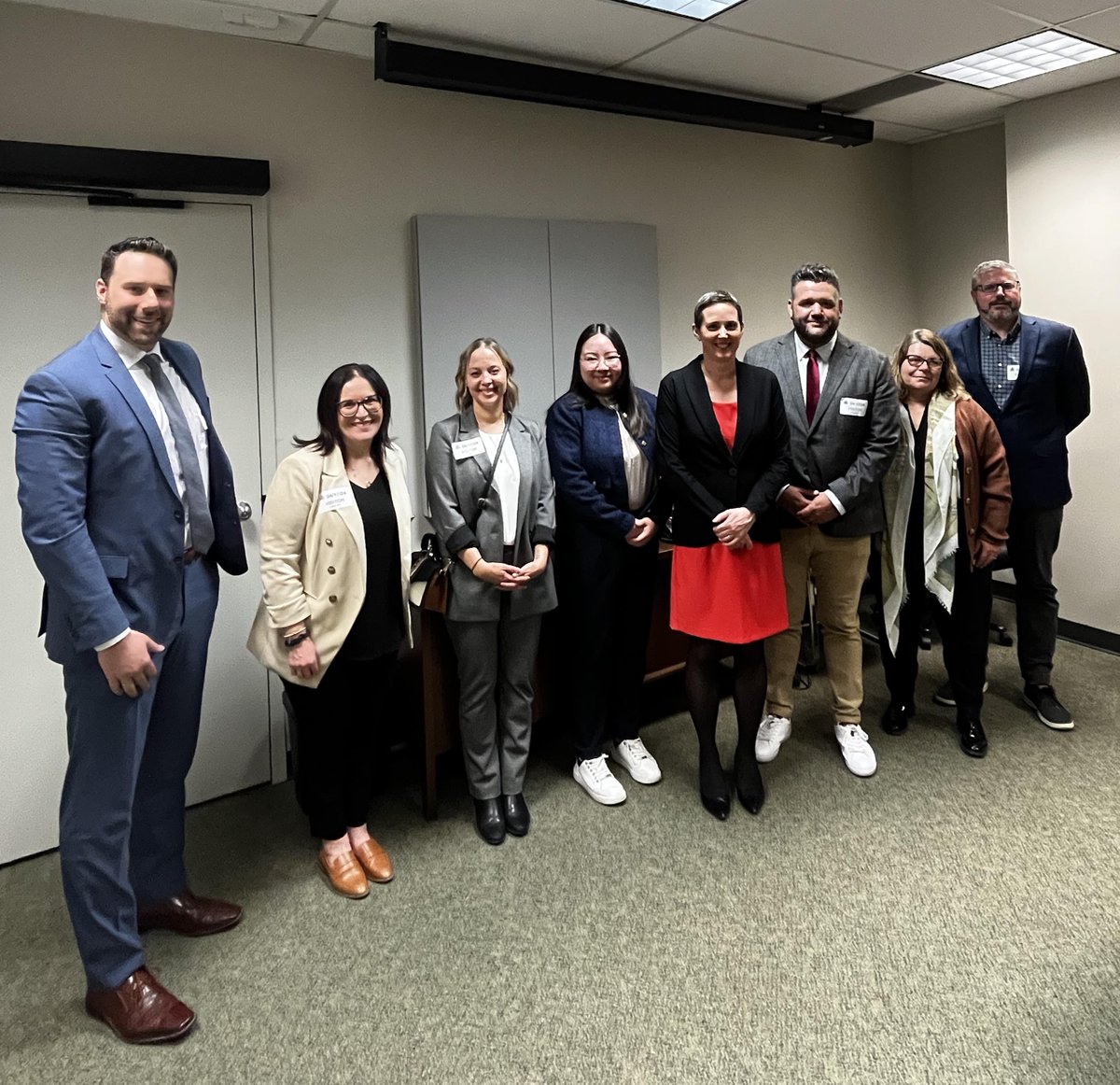 Thank you to the representatives from First Work who came to Queens Park yesterday to discuss the future of employment supports for folks across Ontario. These supports provide so much to so many, they deserve meaningful investments from the gov to continue their good work.