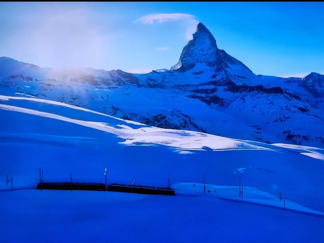 Arrived in Zermatt at night. Went to the hotel and asked if in the morning we would have a view of the Matterhorn. WOW, did we ever! Majestic and breathtaking!  I'm looking forward to a return trip.