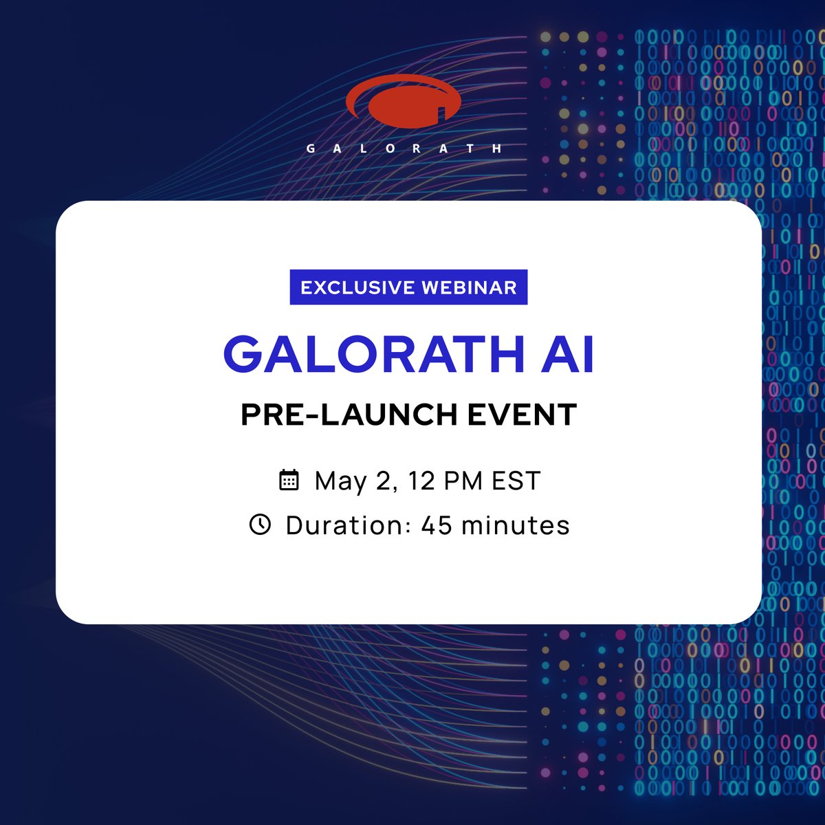 🌟 Galorath AI Launch Preview - Free Event! 

Join us on Thursday, May 2 at 12 PM EST to be among the first to explore the transformative capabilities of our new AI product.
galorath.com/events/webinar…

#CostEstimating #CostEngineering #AI #Innovation #ICEAA