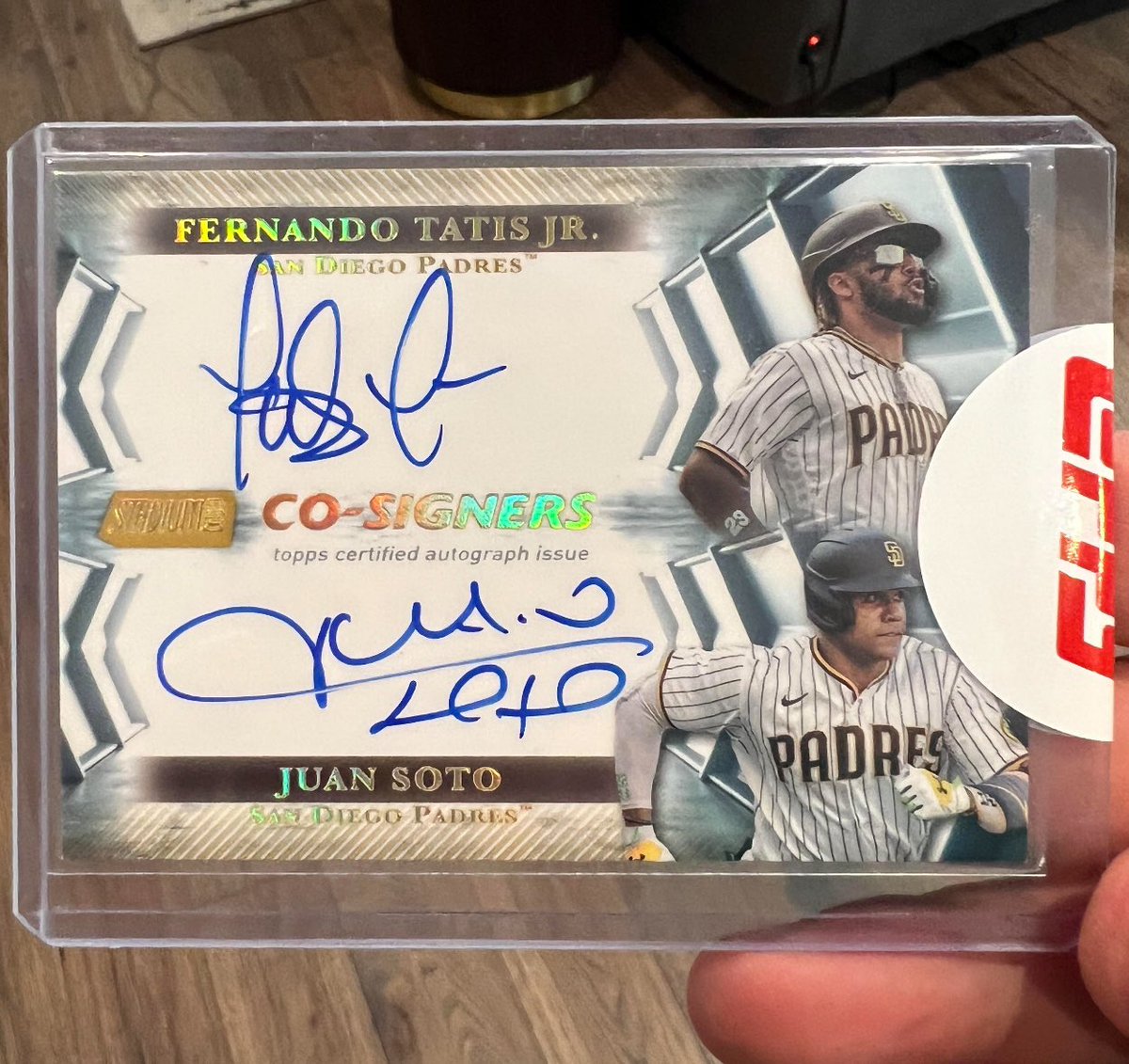 2023 Topps Stadium Club Juan Soto & Fernando Tatis Jr. Dual Auto 1/1