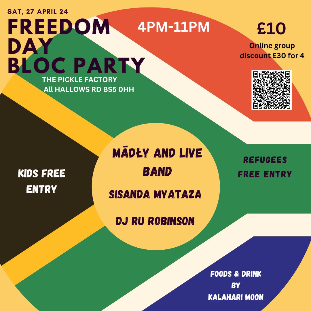 Film, food, music & fun don't miss Bristol's first Freedom Bloc Party - a celebration of all things #SthAfrican @DETEntertainme1 @AfrikaEyeFest @eastsidebris @bookhaus2 @bristolwhatson youtu.be/w1bqvAmt2I8?si… #