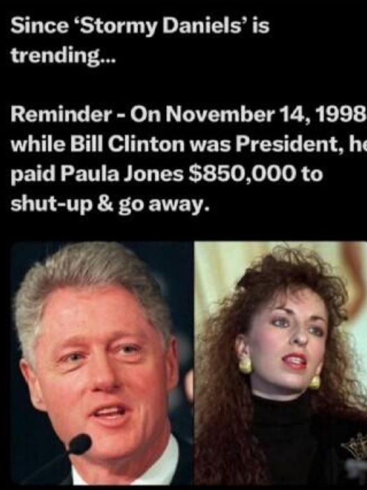 Clinton paid Paul Jones $850,000 to shut-up and go away. How is this any different than what they have changed Trump with?