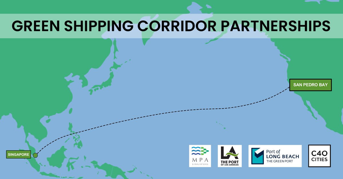 🌎🚢@MPA_Singapore, Port of Los Angeles and @portoflongbeach have completed a comprehensive baselining study, which emphasizes the future demand for zero- and near-zero emission fuels and benefits from decarbonizing the shipping routes between the nations. portofla.org/3JrTH4x