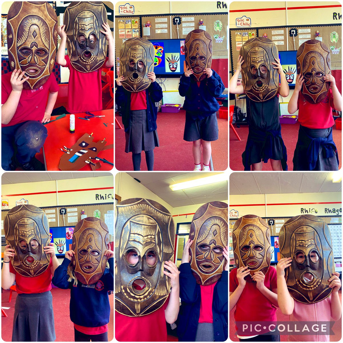 Creu mygydau Affricannaidd! 
Making our own African masks! #themaYBE #dysgwyrcreadigol #affrica