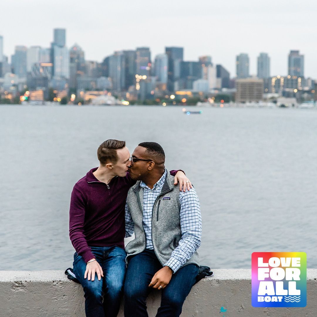 Sail aboard Love For All Boat on May 30! Join us for a special vow renewal celebration on Puget Sound with Argosy Cruises. Tickets available or free with downtown hotel booking. 🌈 #LoveForAll  loveforallboat.org.