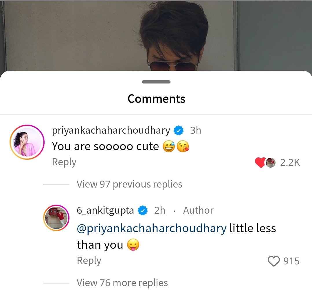 Okay but @/Pri, Instagram pe '😘' yeh emoji kabse accha lagne laga hai!? 🤭 #PriyAnkit