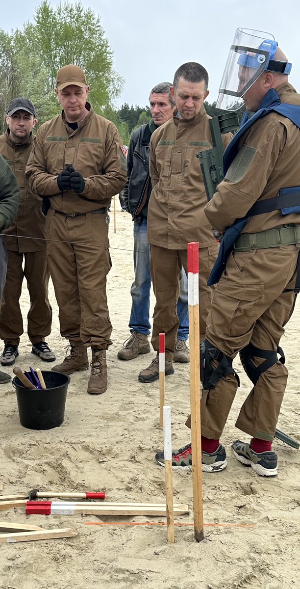 Spent the week assisting in the forming, equipping, and training of Ukrainian volunteer deminers. 

It’s an ambitious project that pulls a lot of great people and resources together. 

It’s taken quite a bit to get to this point and I’m proud of the efforts of everyone involved,