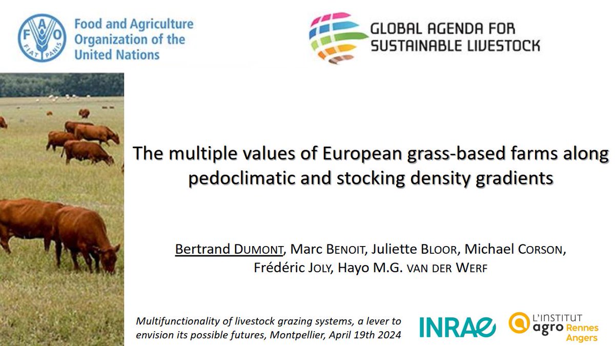 Reducing C emissions is undeniably important, but becoming overly fixated on this one metric can lead to carbon tunnel vision. This is the starting point of our talk at tomorrow #GASL workshop on 'Multifunctionality of livestock #grazing systems' 👉 agropolis.fr/International-…