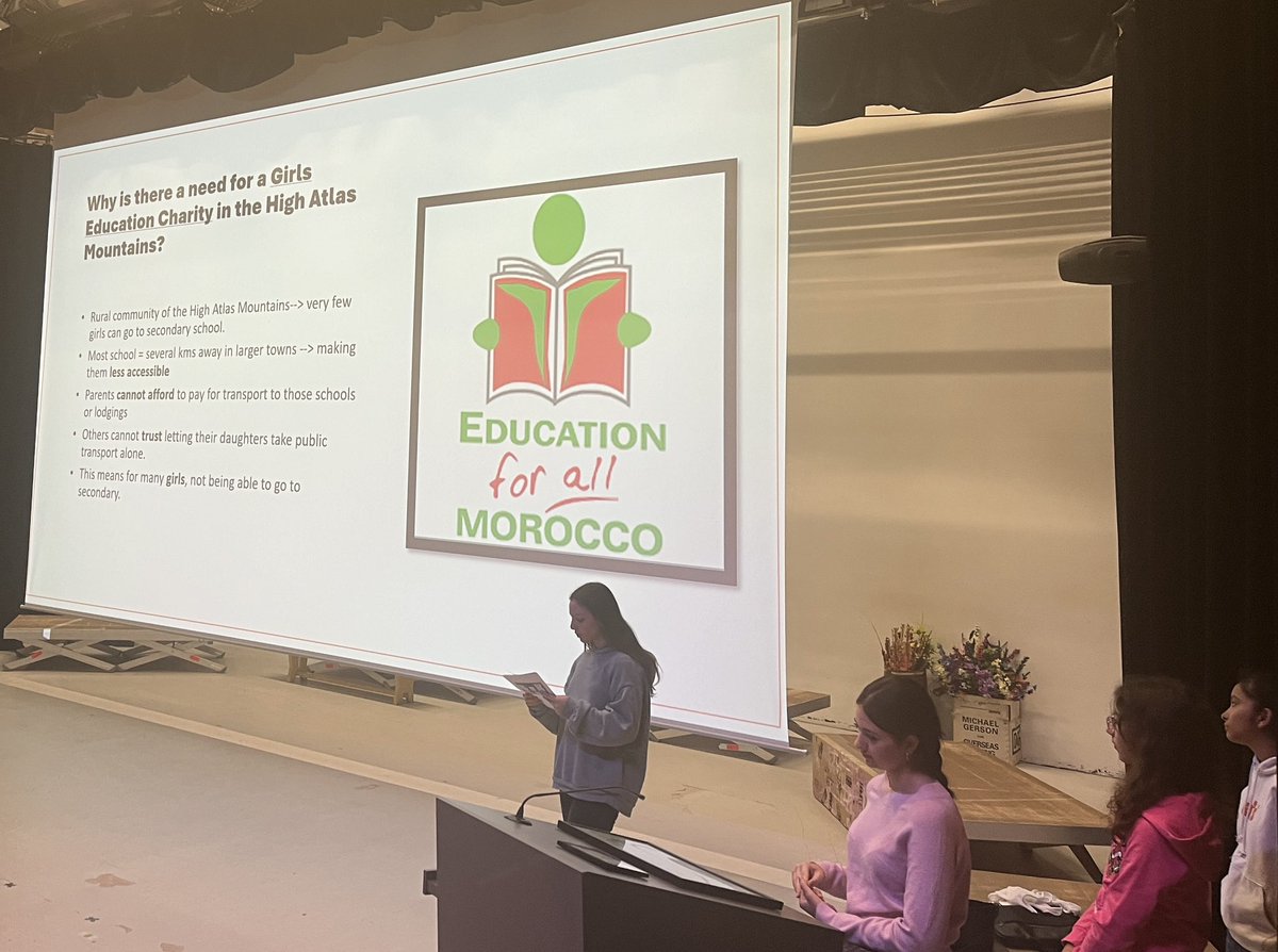 The G.I.N group has been very busy this week: Yr4 disaster presentation ✅ Girls education in Morocco assemblies✅ Yr1 Animal shelter treasure hunt &amp; bake sale ✅ Upcycling meeting with L’Ouvroir ✅ #studentagency #realworldlearning