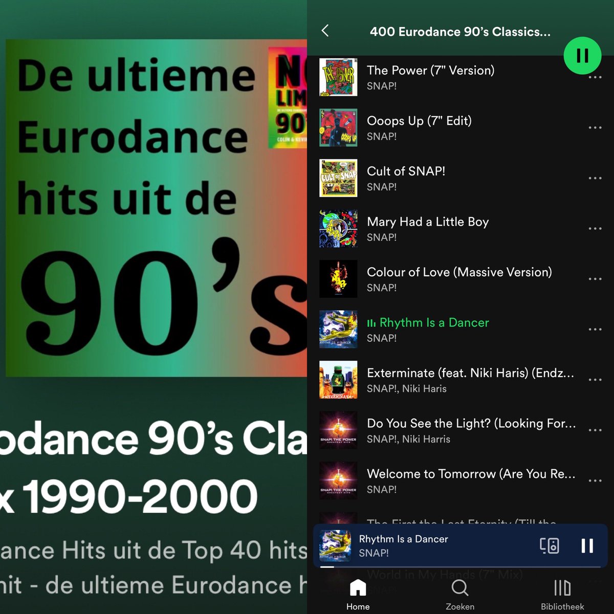 mdebruin's tweet image. Vanavond op NPO3: #90sdance met Snap! Wat een rammers maakten die! Alle 400 #eurodance hits uit de 90’s in 1 playlist 💪🏻 Spotify: open.spotify.com/playlist/0d8kD…