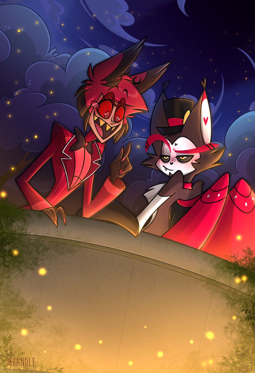 Here’s a #Radiohusk artwork I made (over a year ago) in collaboration with the talented @espeonix for a zine that sadly never came to be ❤️‍🩹

Check out her AMAZING fic right here!⬇️
archiveofourown.org/works/55211908

#HazbinHotel #HazbinHotelAlastor #HazbinHotelHusk #Alastor #Husk