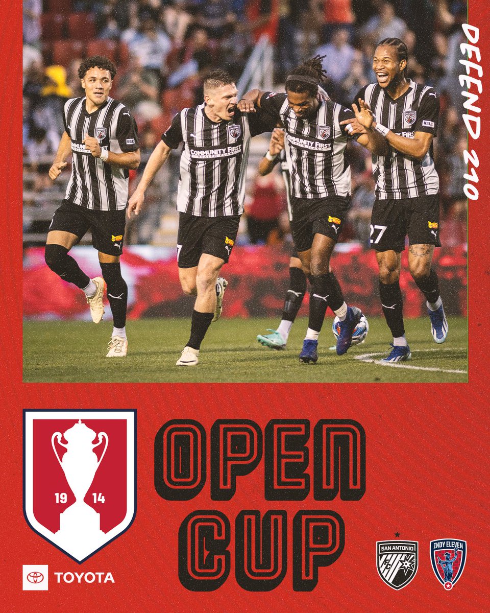 We travel to @IndyEleven for the @opencup round of 32! 🇺🇸🏆