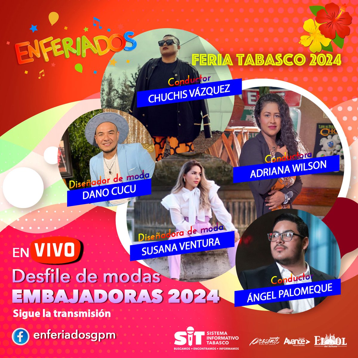 DiarioPresente's tweet photo. #FeriaTabasco2024 🎡 Acompáñanos en la transmisión en vivo del #DesfileDeModas de las 16 Embajadoras 💃 ✨ Estarán como invitados los diseñadores de moda Dano Cucu y Susana Ventura ✨ Hoy a partir de las 5:00 pm https://t.co/QMpHfR4mpH