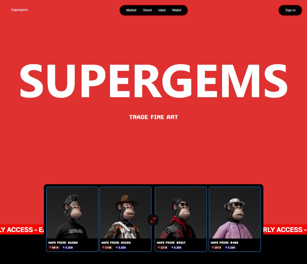 1CYETH's tweet photo. New UI for the landing page just dropped.

Its possible to signup for the waitlist now, and secure the early-bird benefits.

Launching @surpergems 
https://t.co/caQWyVGcTJ https://t.co/NGwAwiCtEs