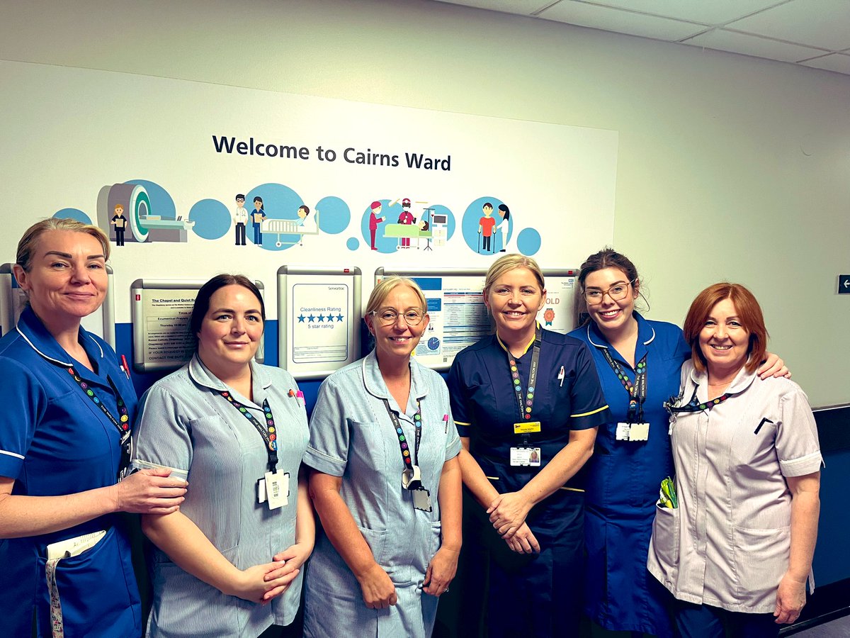 I had a fabulous morning working with the team on cairns ward. The outstanding care observed and feedback from so many patients made me feel so lucky to work with you all and be your Chief Nurse. Thank you for all you do 🌟🌟 @WaltonCentre
