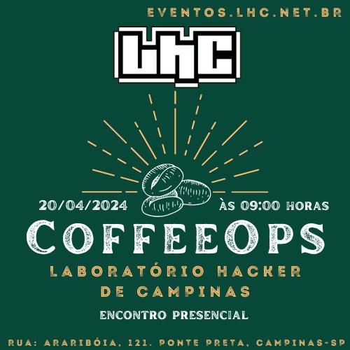 lhc_campinas's tweet photo. Nossa edição de CoffeeOps no LHC de Abril
20/04/2024 às 09:00 Horas (Sábado)
Pegue seu ingresso gratís: https://t.co/i7CAOXT6CV
Detalhes da agenda no link:
https://t.co/vPGbsZ0jPI
#coffeeops #hackerspace #coffee #devops https://t.co/hWwI6srjm7