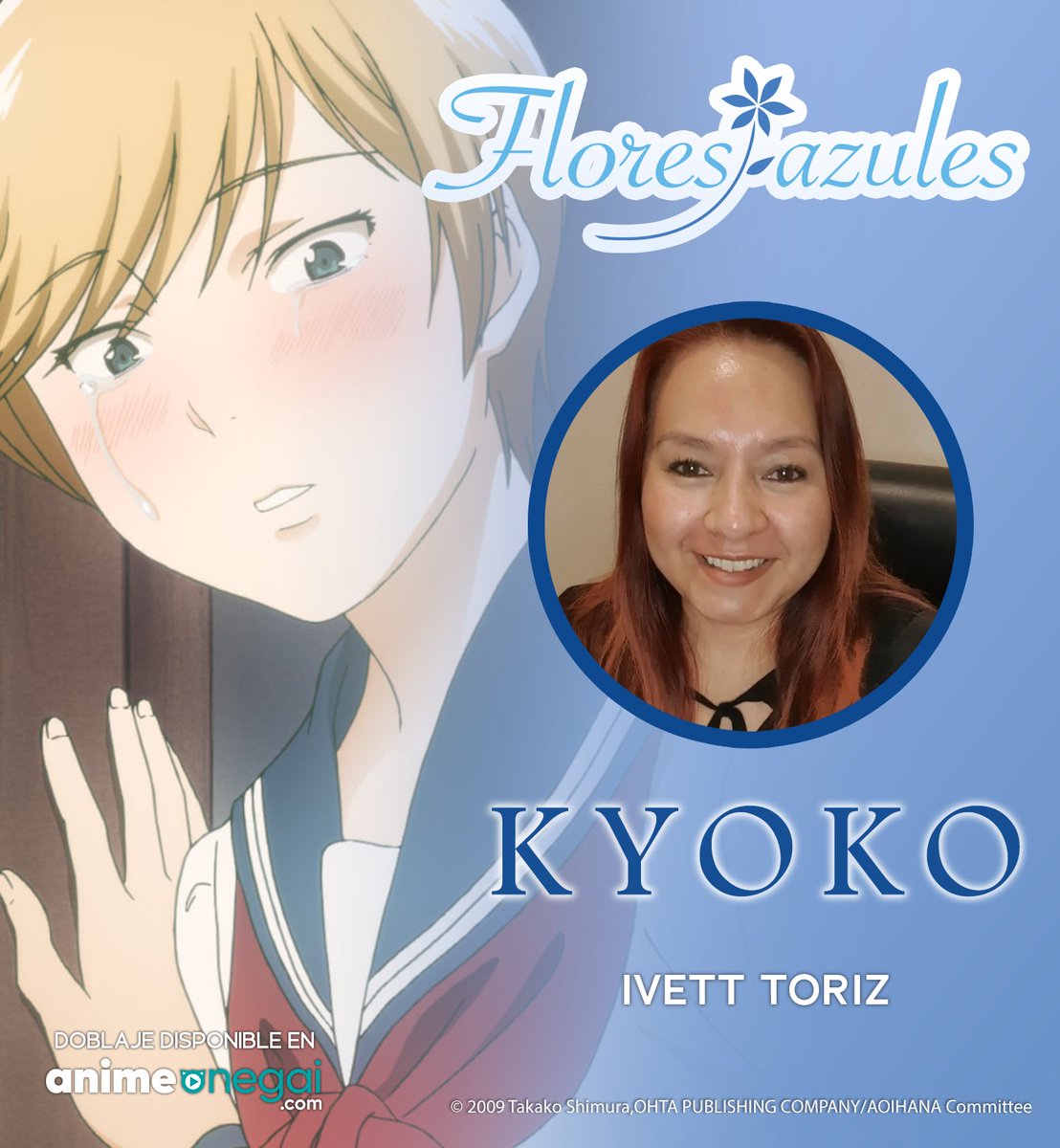 ¿Listo para ver una nueva historia de amor?💙🌺 Conoce las voces que darán vida a los personajes de este lindo romance a través de animeonegai.com #comunidadonegai #serieanime #doblajelatino #doblaje #voiceactor #voiceacting