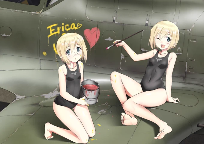 二人とも描いたのこれしかなかったたんおめやで 