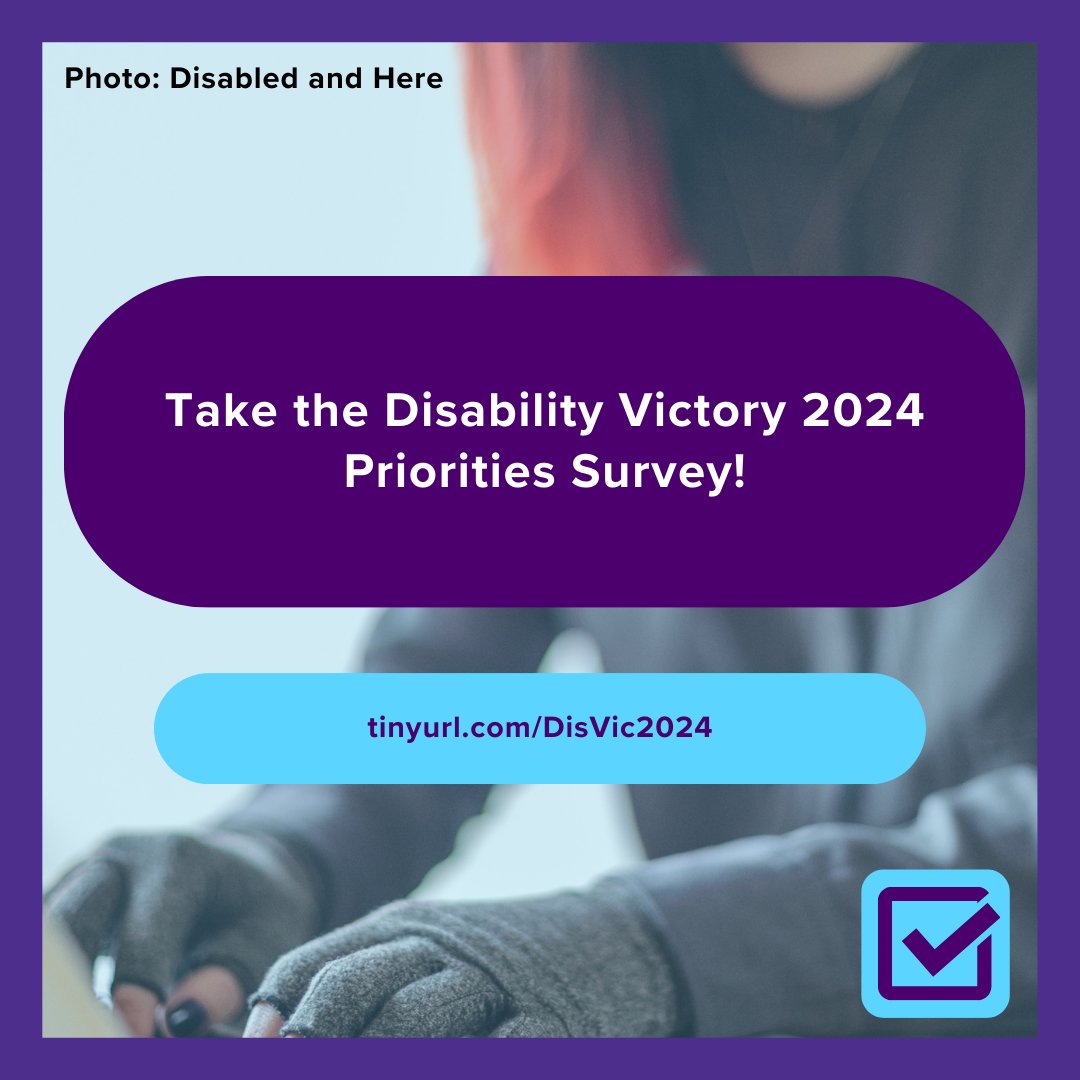 WANTED: Your feedback!

Disabled progressives, weigh in on Disability Victory's 2024 priorities survey and help shape the future of our programming and resources. #CripTheVote

tinyurl.com/disvic2024