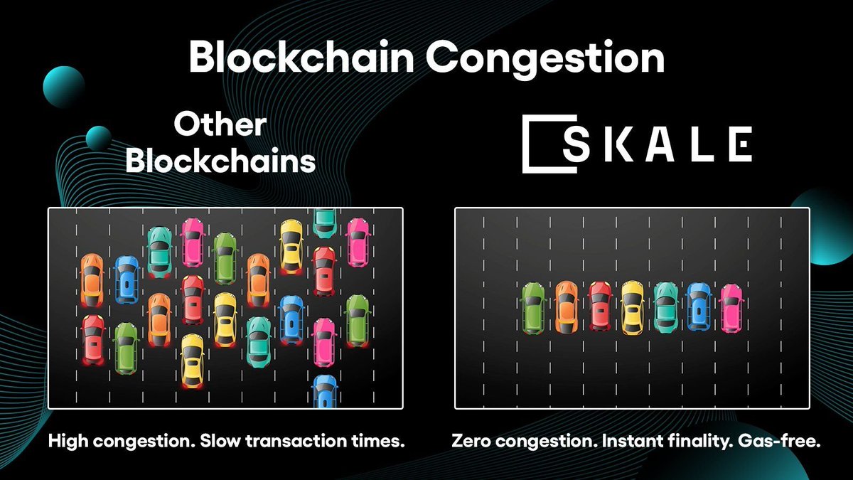 Don't get caught in blockchain traffic!🚦 SKALE's AppChain infrastructure prevents the possibility of network congestion, even during rush hour. 🚗🚕🚙
