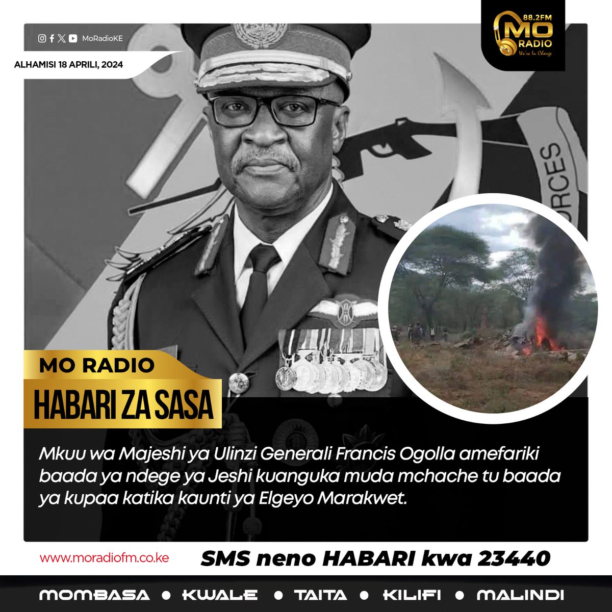 Habari Za Sasa.
#MoNews #moradioke #WeAreIncharge #CDFOGOLLA #PRESIDENTRUTO #MillitaryPolice #nyakundi