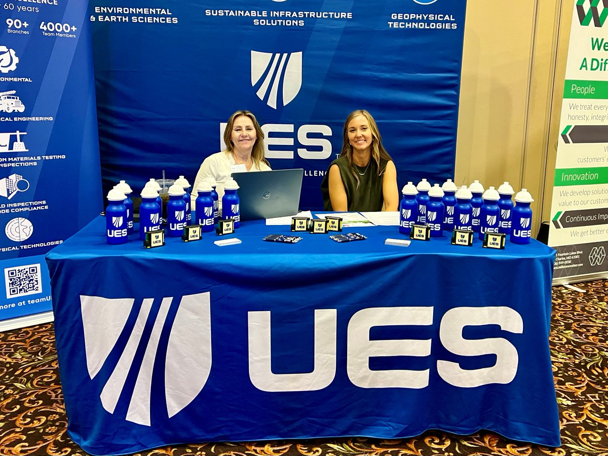 Pam Hobbs, Business Development Manager, and Allie Terbrock, Business Development Associate, are enjoying meeting everyone at the 10th Annual SAME Industry Day in O'Fallon, Illinois!  smps-stl.org/meetinginfo.ph…

#TeamUES #SAME #IndustryDay