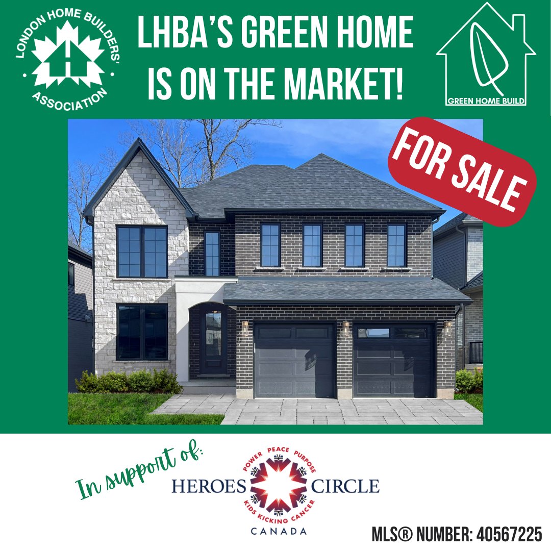 OPEN HOUSES THIS WEEKEND at LHBA's #NetZeroReady Green Home in support of @KidsKickingCanc and LHBA initiatives. April 20 & 21 (or by apt) from 2-4pm 1096 Riverbend Road, London - MLS Number 40567225 Full Listing Details: realtor.ca/.../267.../109… #lhba #ldnont #londonontario