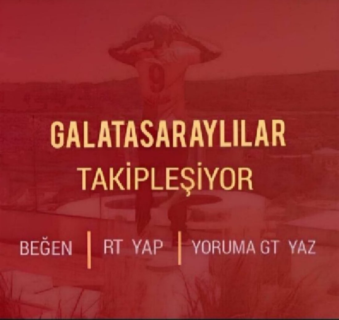 Galatasaray gt postudur. Fav, ment ve rt atan tüm Galatasaraylılar takipleşsin.