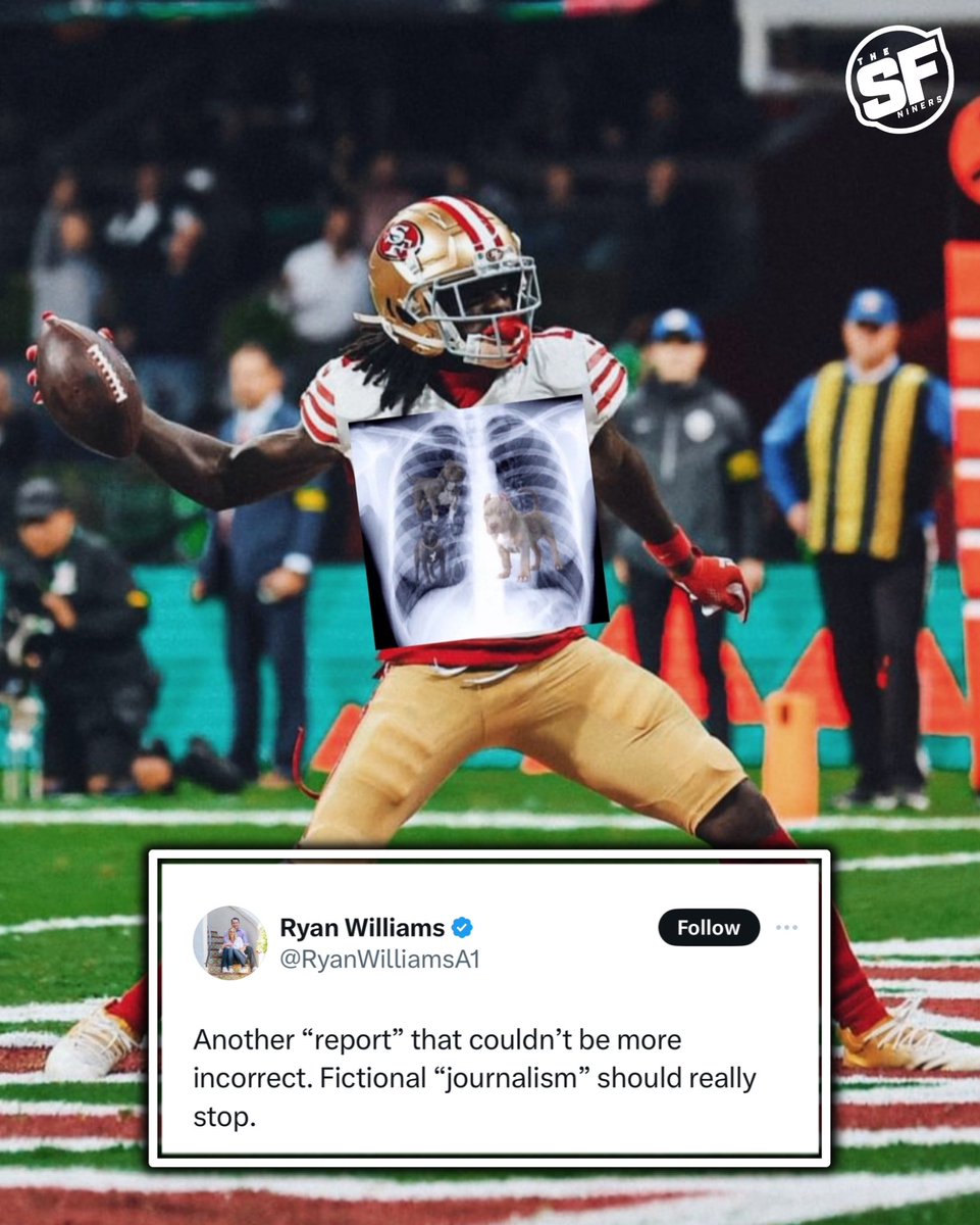 TheSFNiners's tweet photo. A Steelers writer claimed “trade talks are real” for Pittsburgh to acquire #49ers Brandon Aiyuk and his agent shoots them down AGAIN 👀 https://t.co/nykeebJq7U
